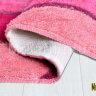 Комплект ковриков для ванной и туалета Линия розовый фото 5