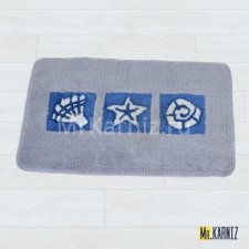 Коврик для туалета Ракушка синий