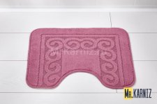Коврик в туалет ТН темно-розовый