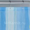 Штора для ванной ILLUSION синяя фото 3