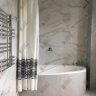 Карниз для ванной Угловой Асимметричный Дуга 150х95 (Усиленный 20 мм) фото 19